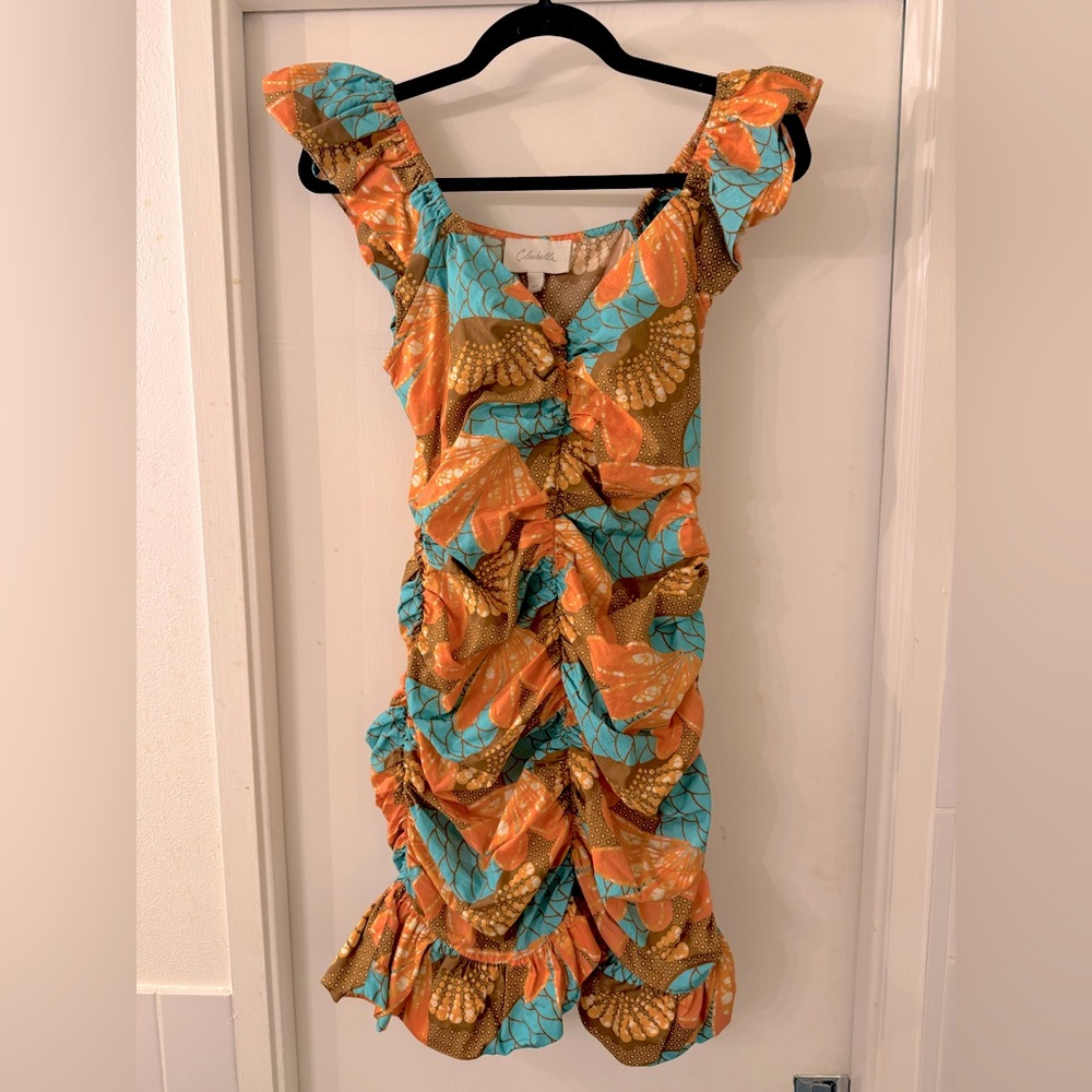 Cleobella Ruched Mini Dress XS EUC